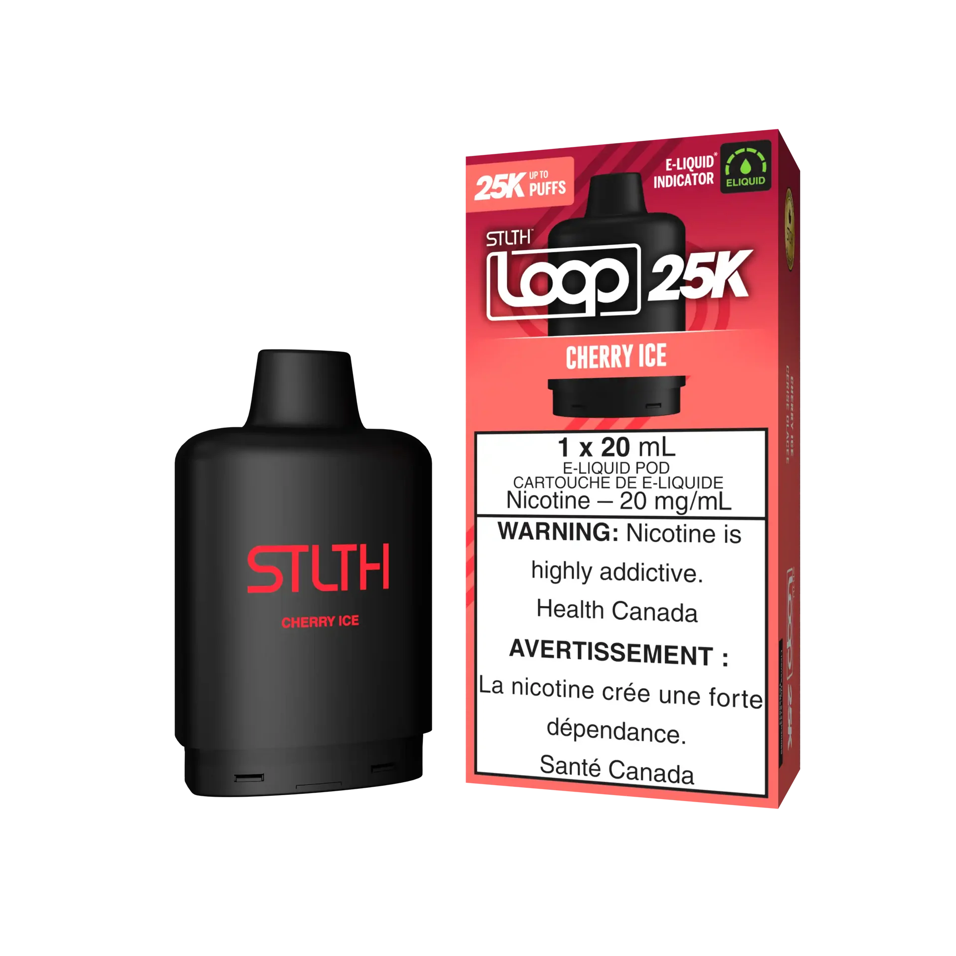 Cherry Ice Stlth Loop 25K Pod by STLTH LOOP