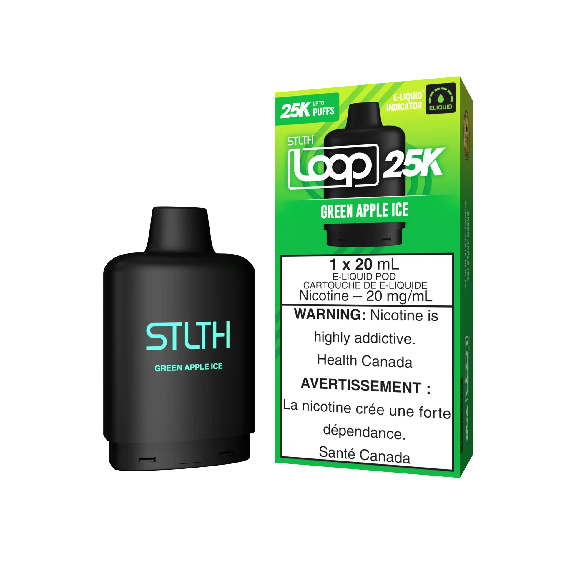 Green Apple Ice Stlth Loop 25K Pod by STLTH LOOP