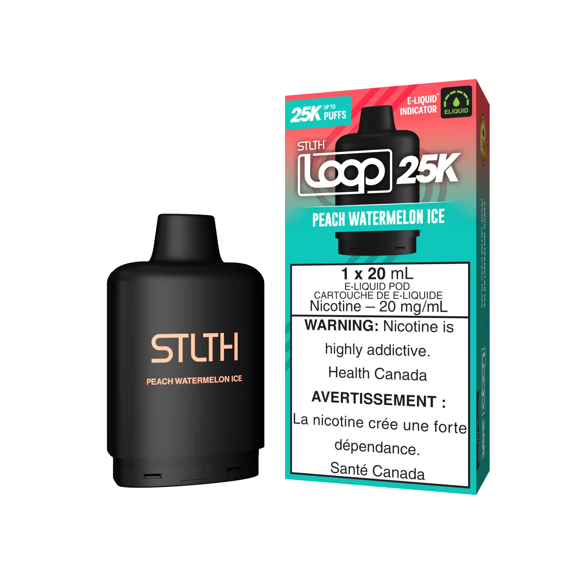 Peach Watermelon Ice Stlth Loop 25K Pod by STLTH LOOP