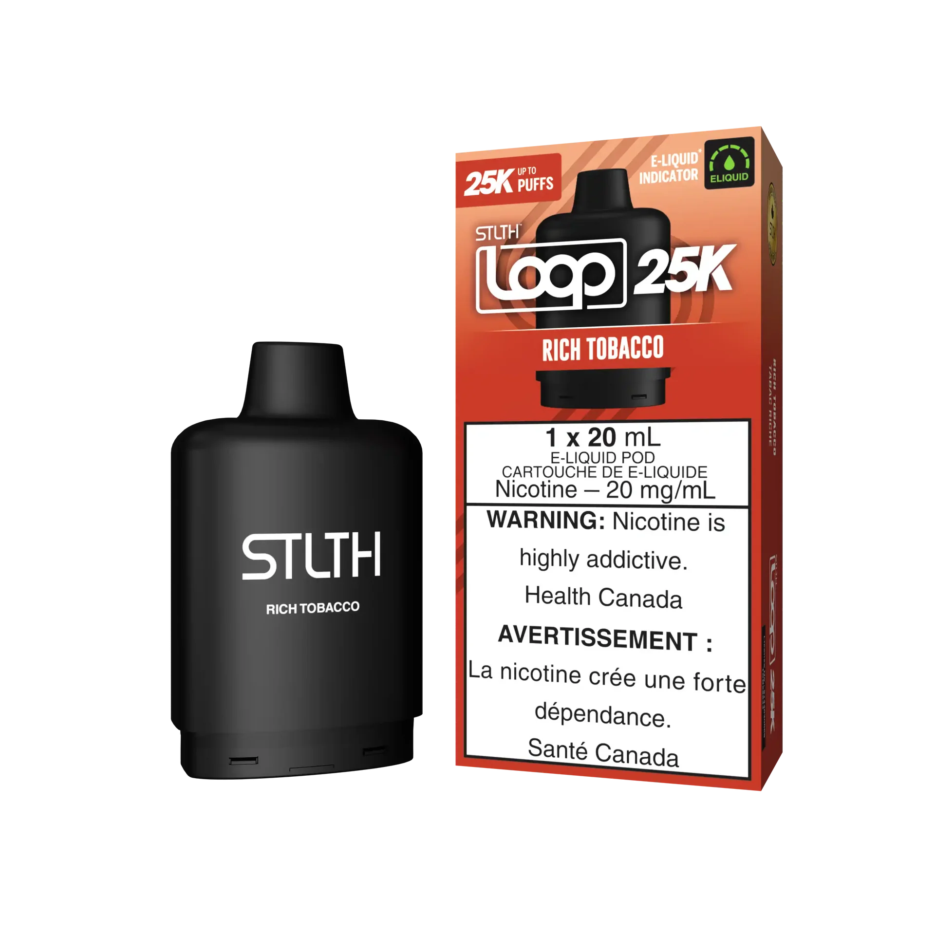 Rich Tobacco Stlth Loop 25K Pod by STLTH LOOP