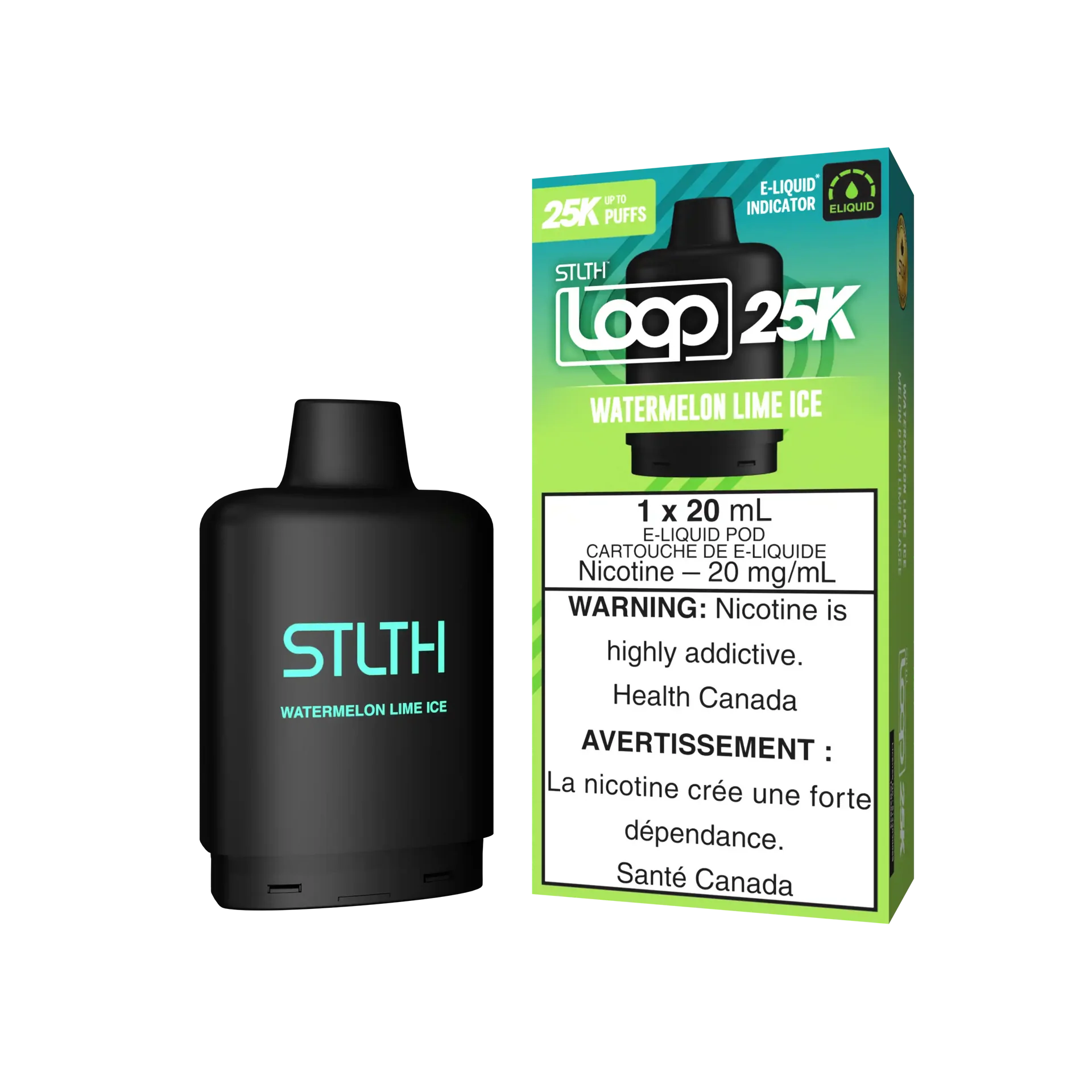 Watermelon Lime Ice Stlth Loop 25K Pod by STLTH LOOP