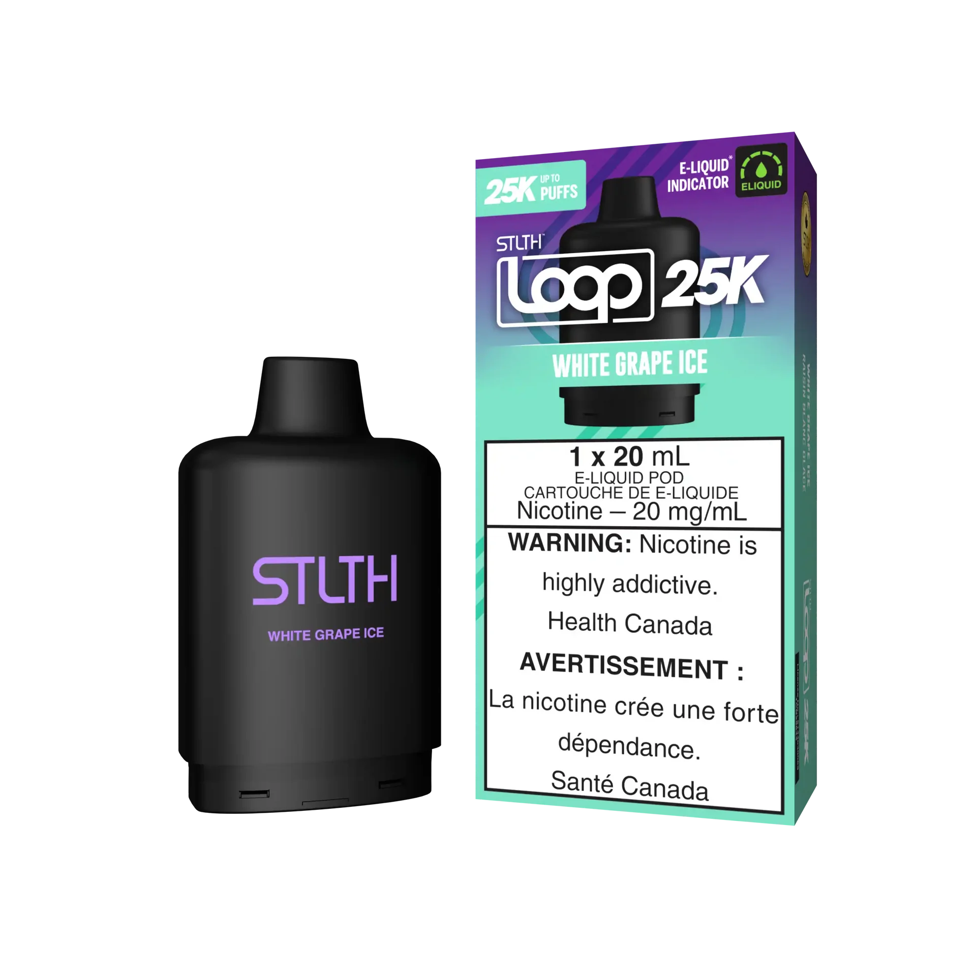 White Grape Ice Stlth Loop 25K Pod by STLTH LOOP
