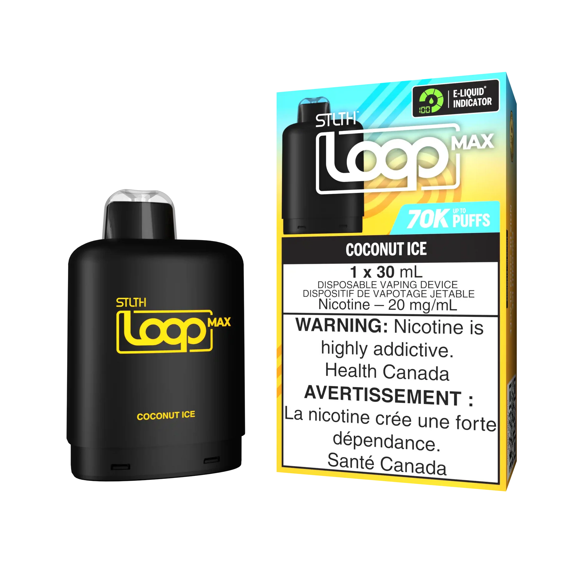 Coconut Ice Stlth Loop Max 70K Pod by STLTH LOOP MAX