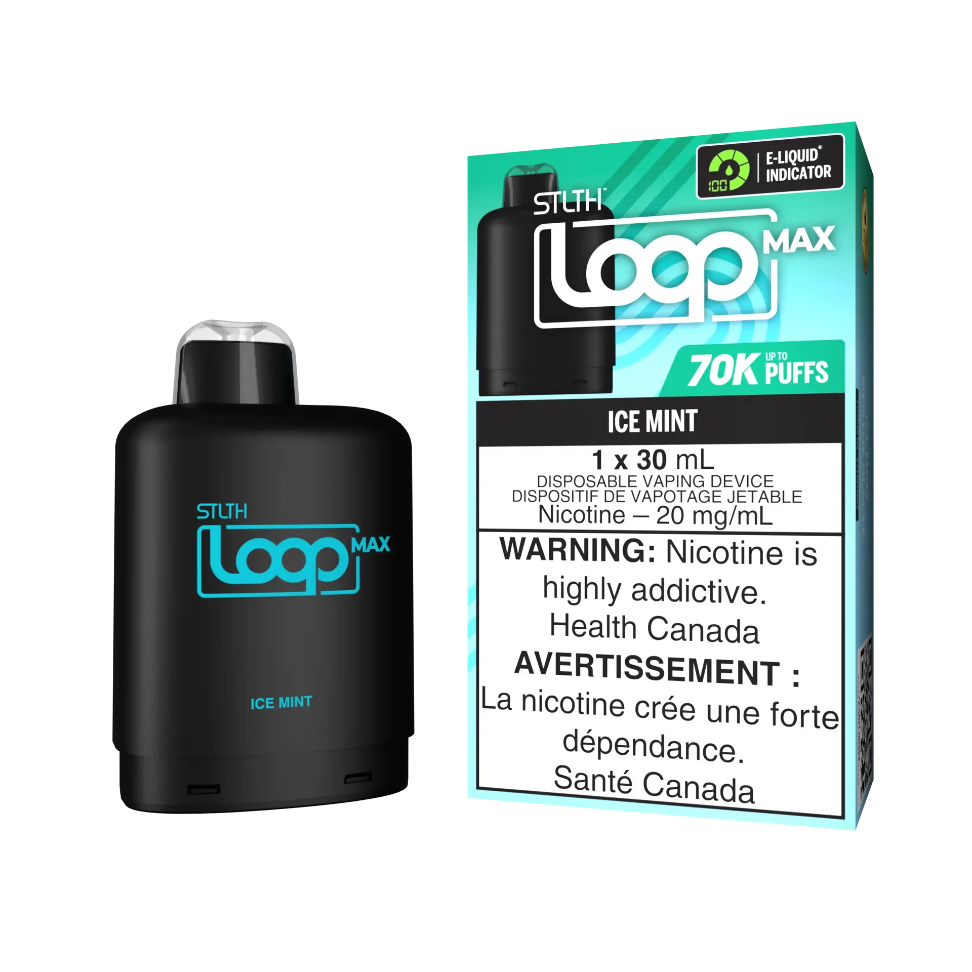 Ice Mint Stlth Loop Max 70K Pod by STLTH LOOP MAX
