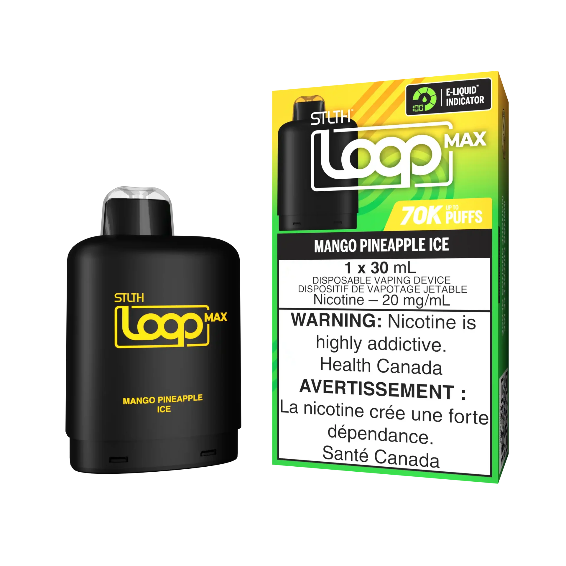 Mango Pineapple Ice Stlth Loop Max 70K Pod by STLTH LOOP MAX