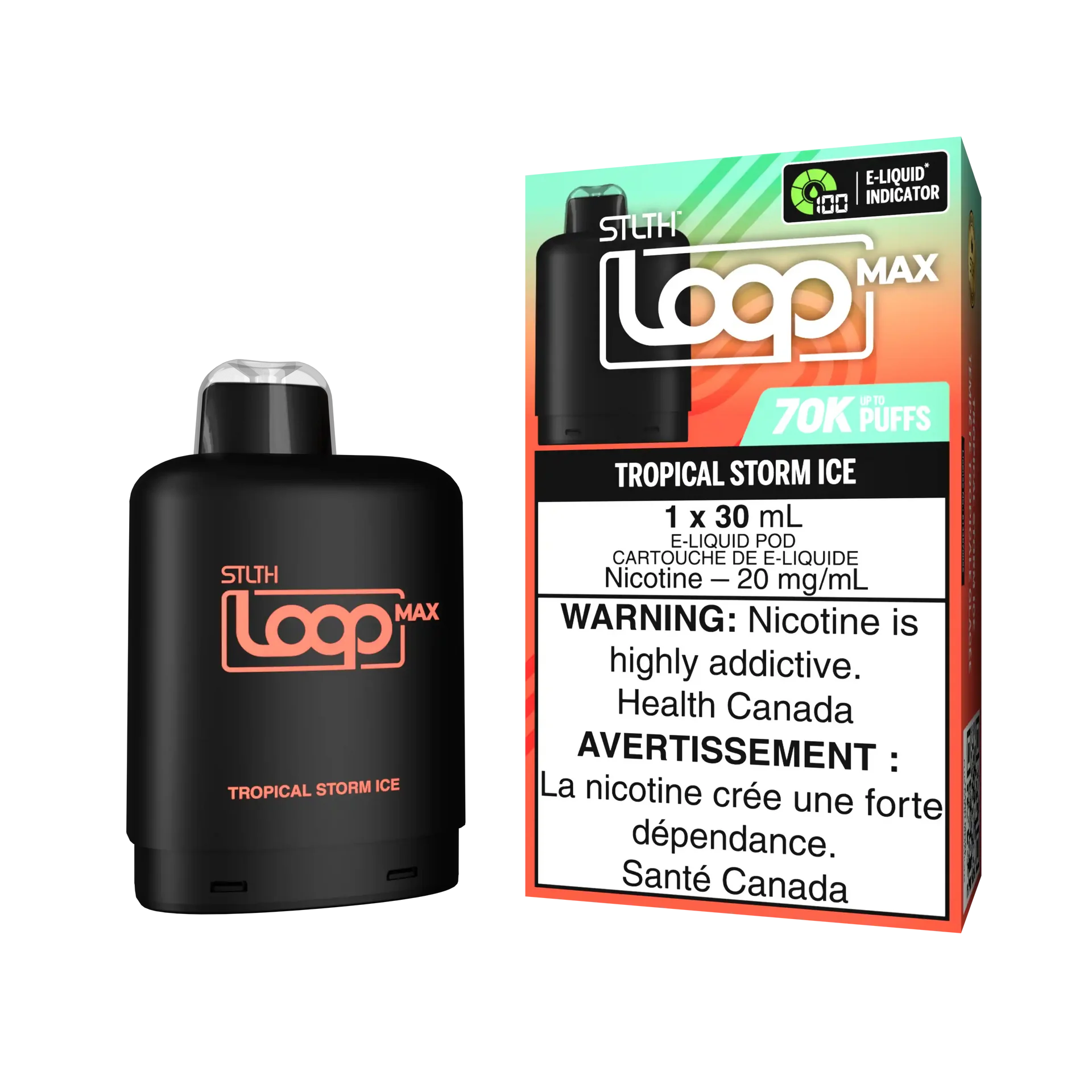 Tropical Strom Ice Stlth Loop Max 70K Pod by STLTH LOOP MAX
