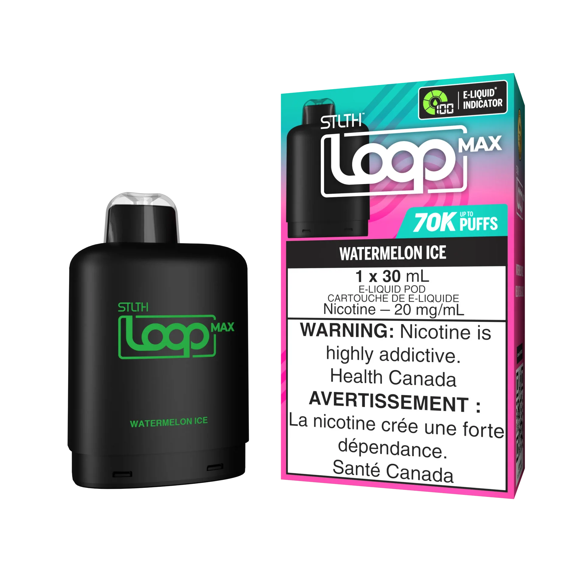 Watermelon Ice Stlth Loop Max 70K Pod by STLTH LOOP MAX