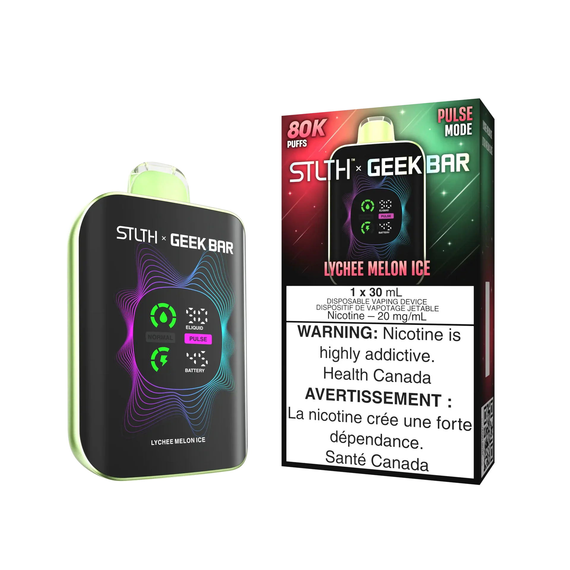 Lychee Melon Ice Stlth x Geek Bar - Disposable 80K by STLTH x GEEK BAR