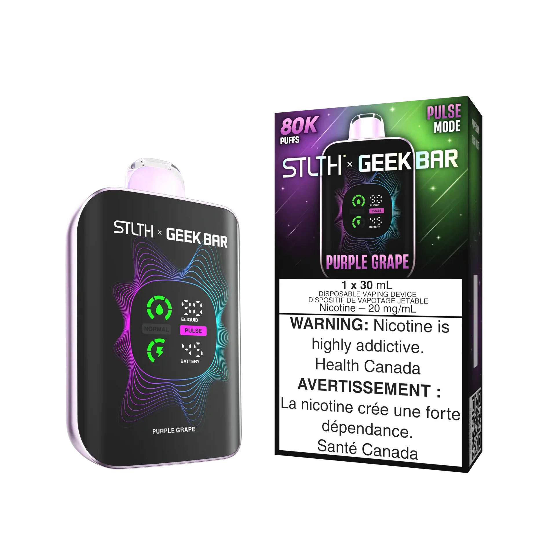 Purple Grape Stlth x Geek Bar - Disposable 80K by STLTH x GEEK BAR