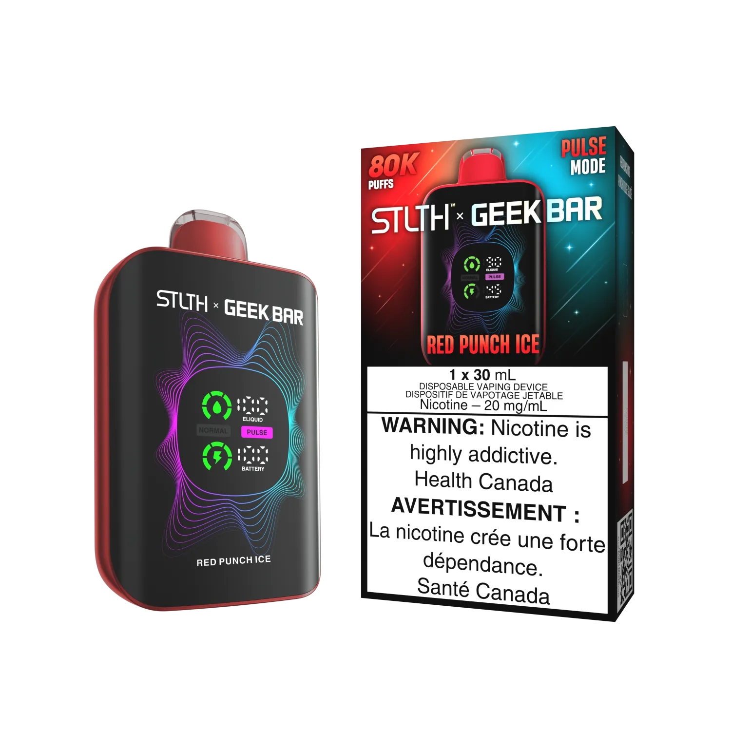 Red Punch Ice Stlth x Geek Bar - Disposable 80K
