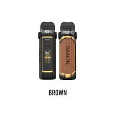 SMOK IPX 80 Kit in brown, featuring a sleek design with a digital display and SMOK branding.