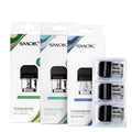 SMOK Novo 2 Replacement Pods with DC 1.4Ω MTL, Mesh 1.0Ω, and Quartz Coil options in packaging.