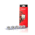 SMOK V8 Baby/Mini Coils 5-pack in blister packaging with a red SMOK box.