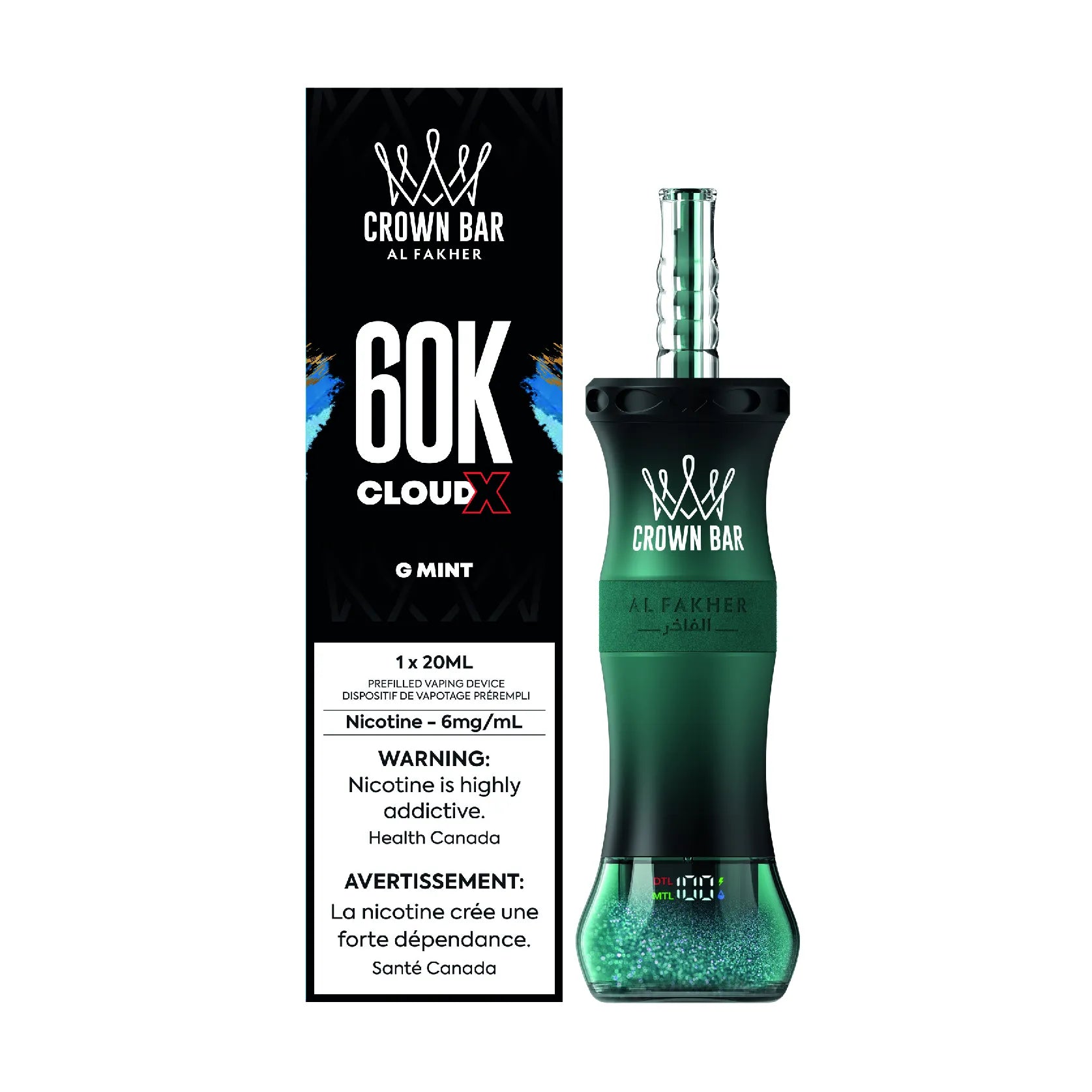 G Mint Al Fakher Cloud X - Shisha-Style Disposable Vape 60K