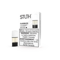 STLTH Flavourless vape pods, 3x2mL, 20mg/mL, with one pod detached, against a white background.