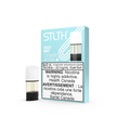 Stlth Frost Mint vape pods, 3x2mL, 20mg/mL nicotine, with a light blue and white box.