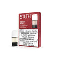 STLTH Tobacco Blend pod pack with two 2mL pods, one in box, one freestanding.