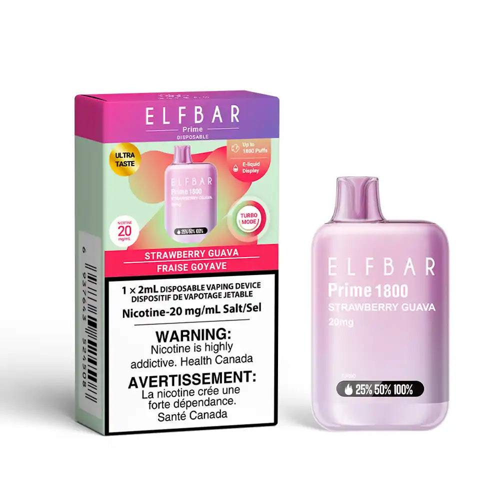 Strawberry Guava ELF Bar Prime 1800 - Disposable