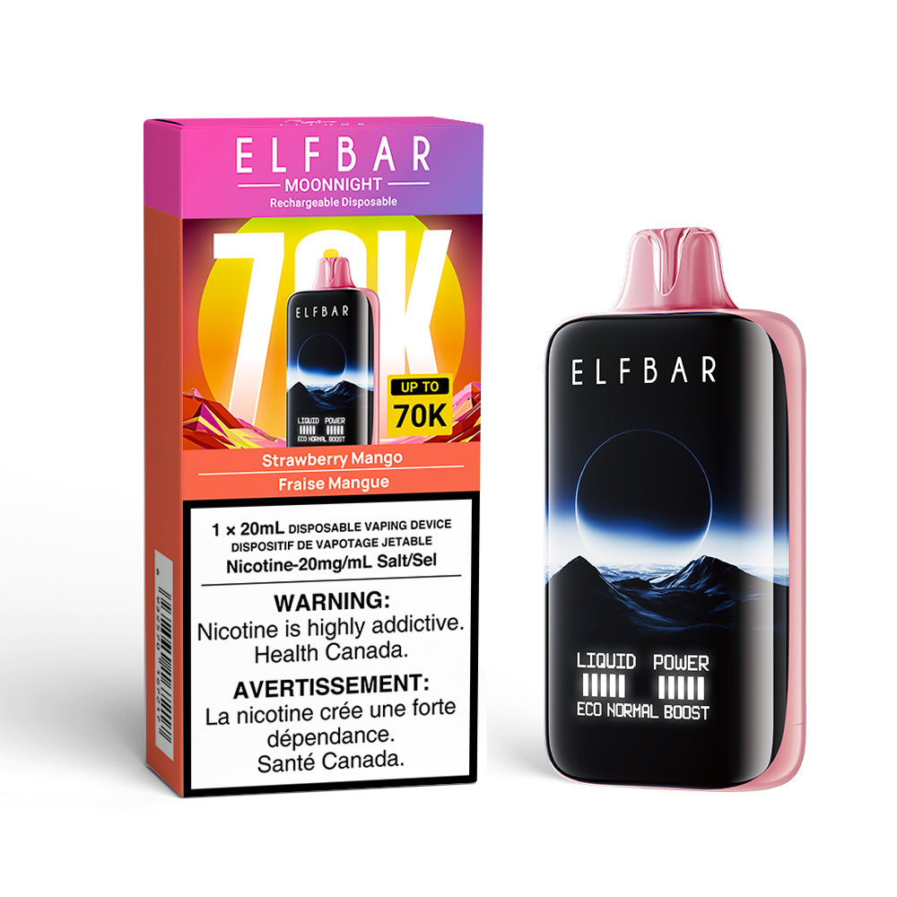 Strawberry Mango ELF Bar MoonNight 70K - Disposable Vape
