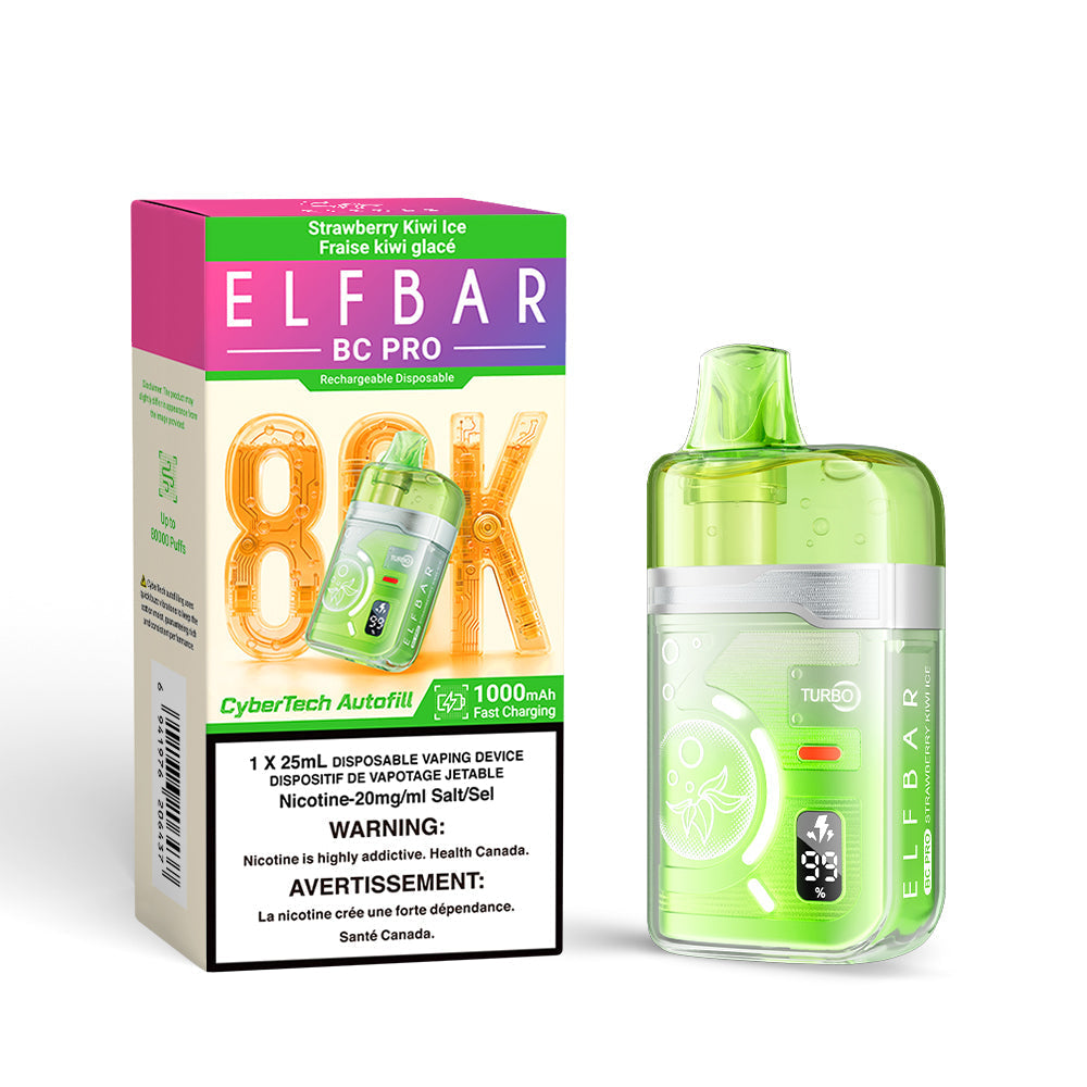 Strawberry Kiwi Ice Elf Bar BC PRO - Disposable 80K
