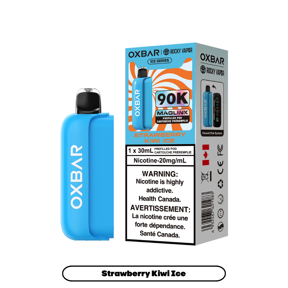 Strawberry Kiwi Ice Oxbar Maglink Pods (Ice Series) 90K