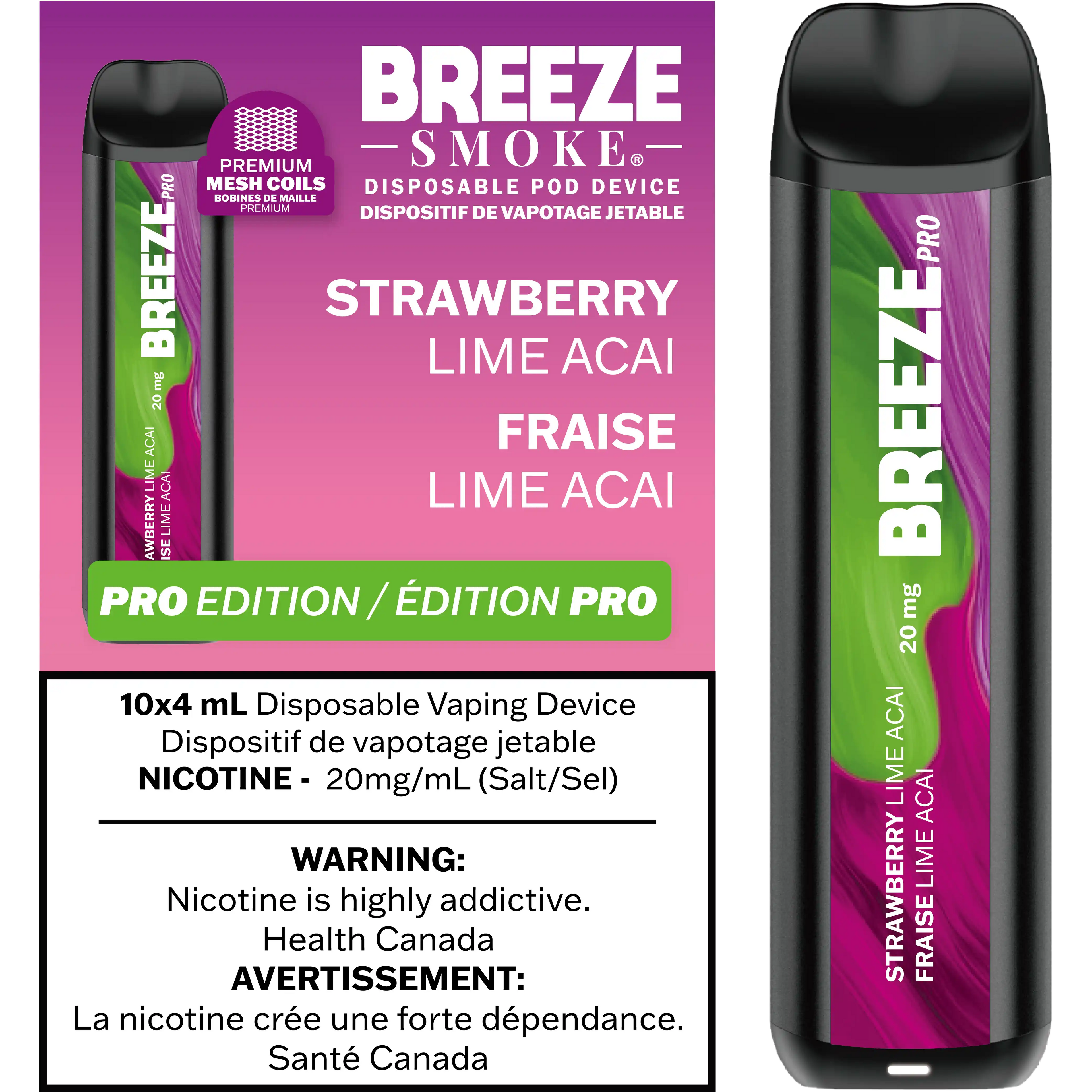 Breeze Pro 2K - Cigarette Électronique Jetable