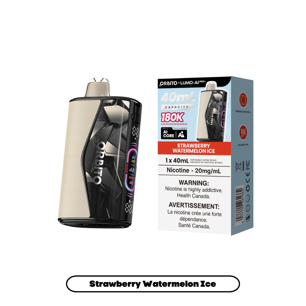 Strawberry Watermelon Ice Orbito Lumo AI Pro+ - Disposable Vape 180K