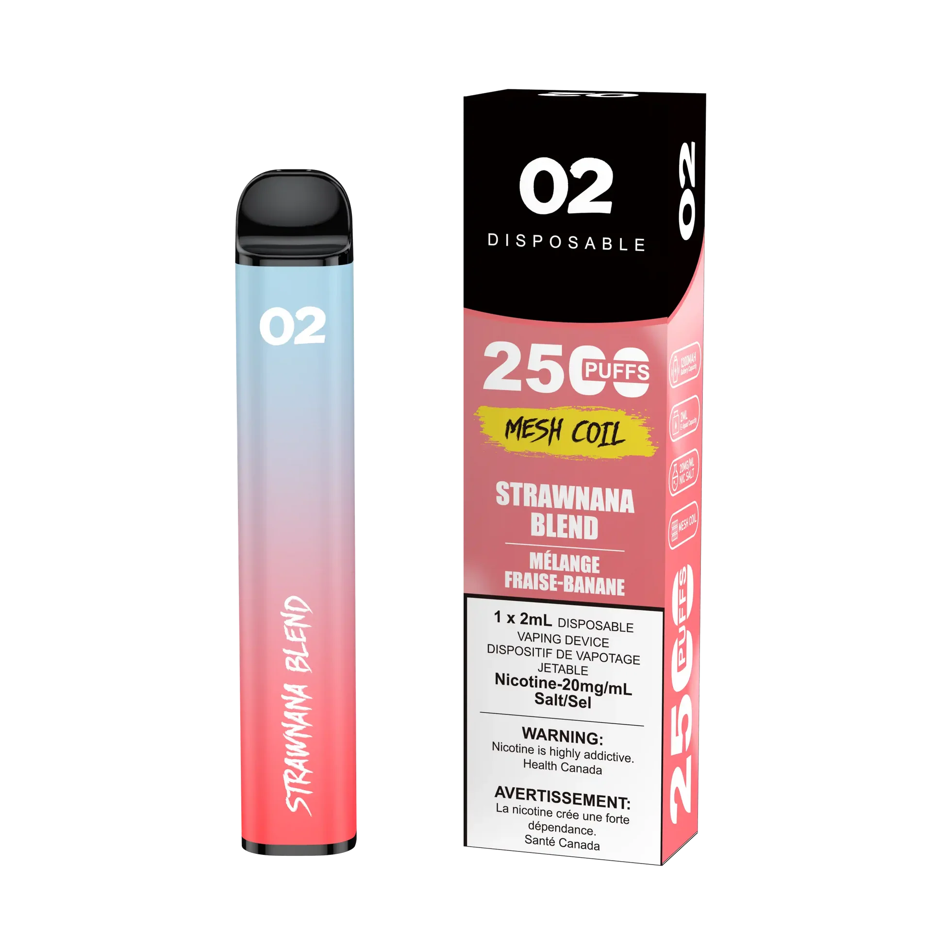 Strawnana Blend O2 - Disposable 2.5K by O2