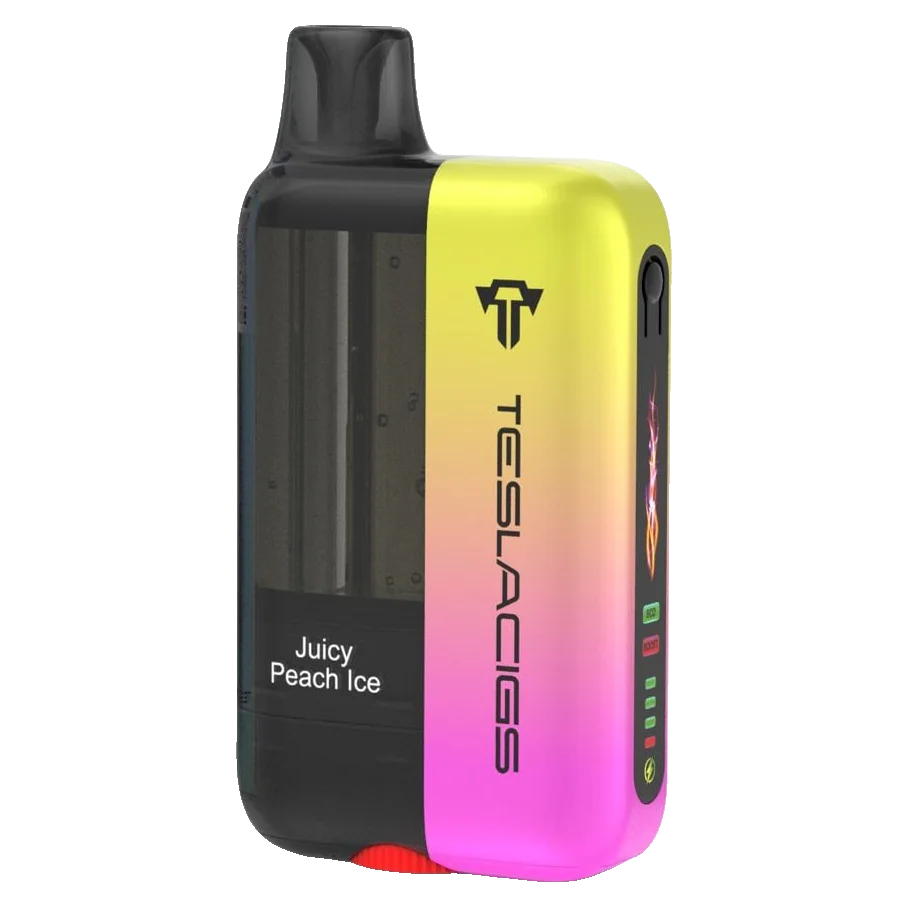 Juicy Peach Ice Teslacigs XT - Disposable 25K by TESLACIGS
