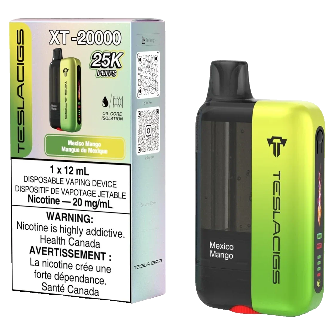 Mexico Mango Teslacigs XT - Disposable 25K with retail box