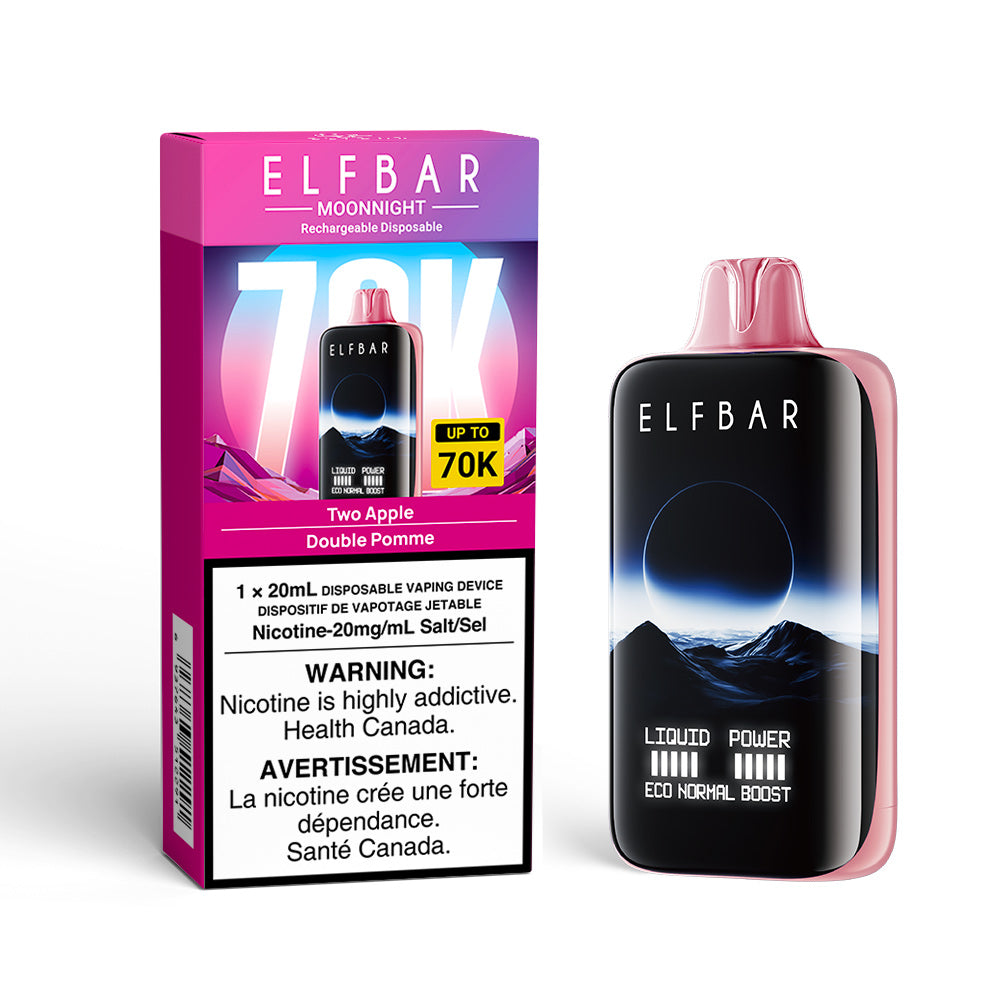 Two Apple ELF Bar MoonNight 70K - Disposable Vape