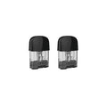 Two Uwell Caliburn G / Koko Prime replacement pods with clear tanks and dark grey bases.