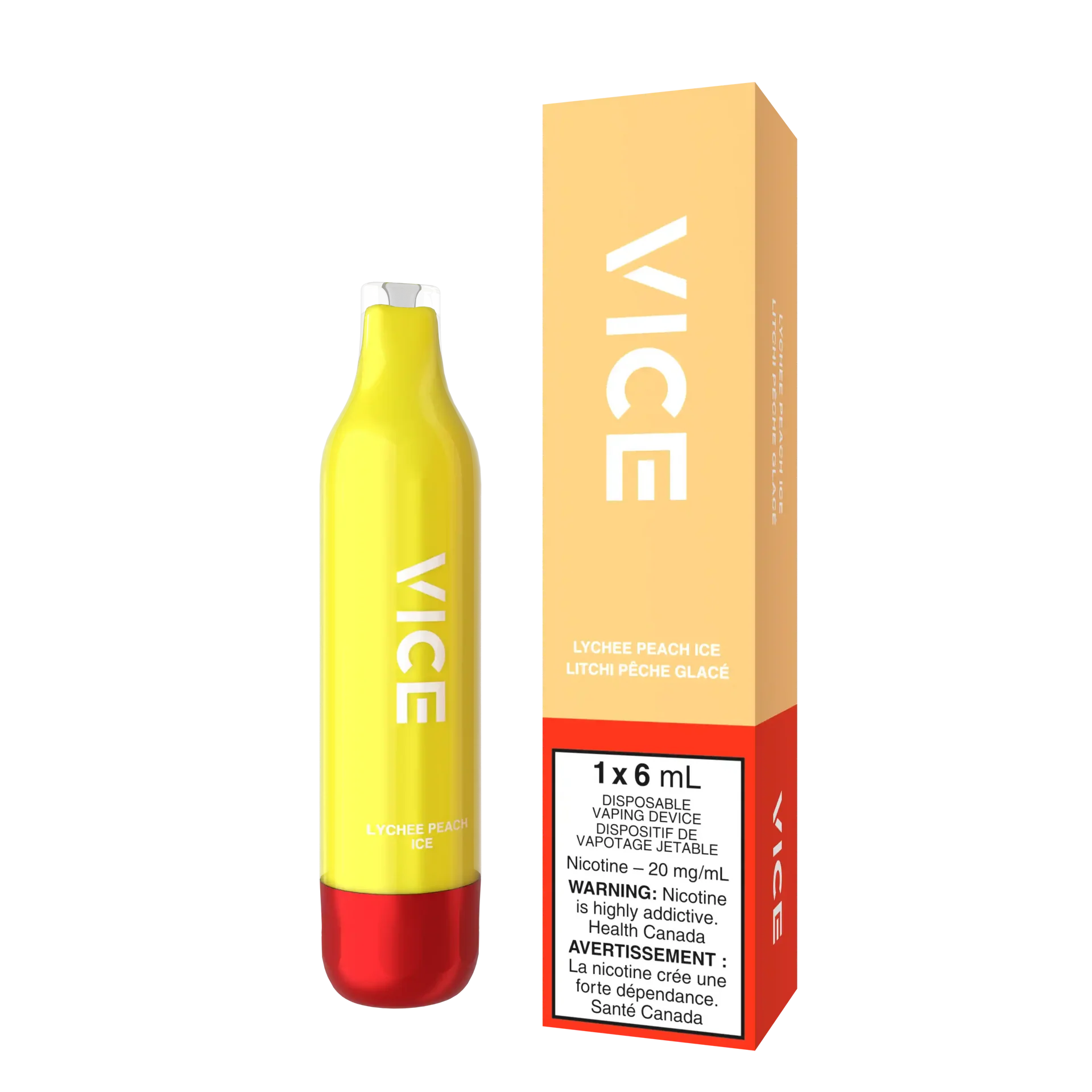 Lychee Peach Ice Vice 2500 - Disposable Vape by VICE