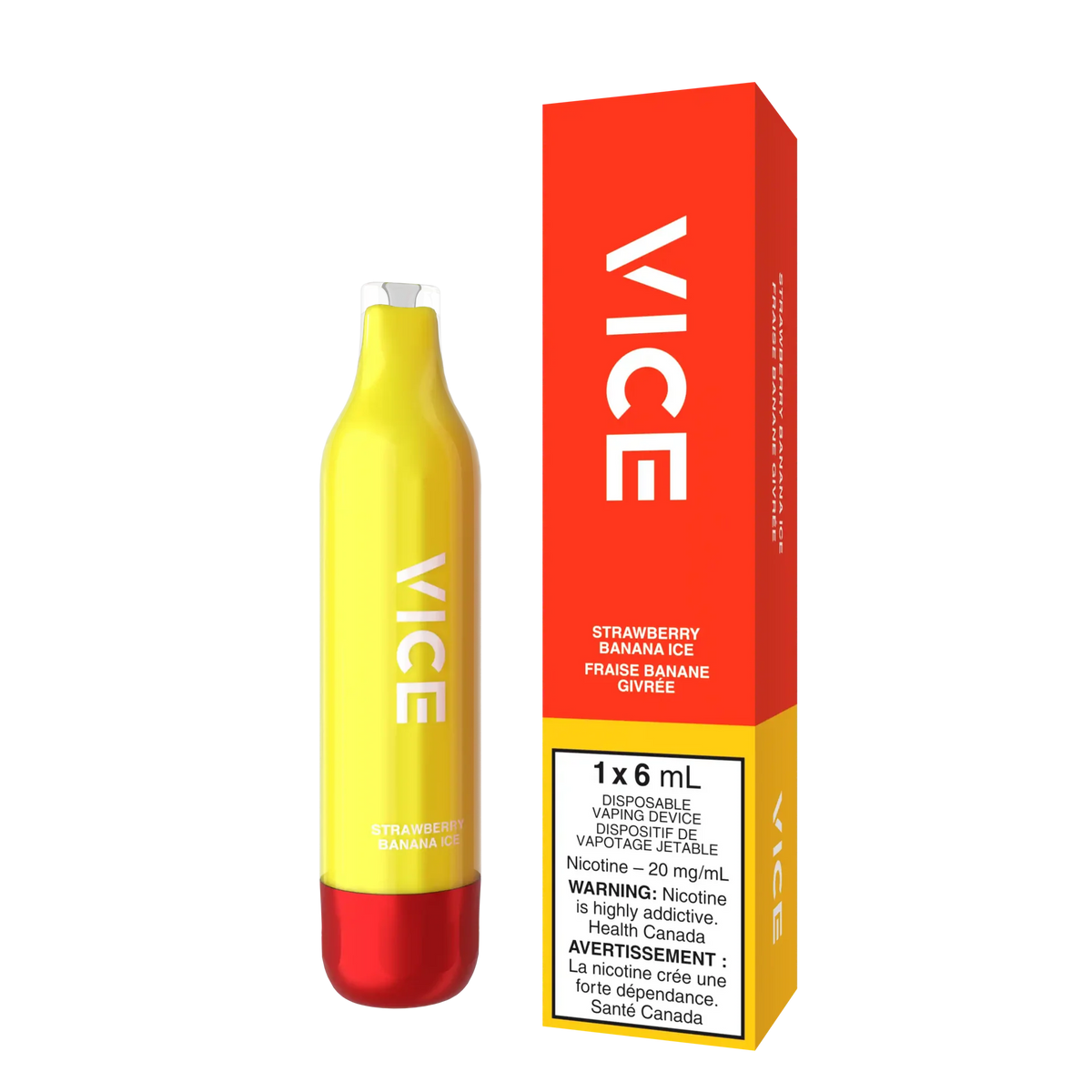 Strawberry Banana Ice Vice 2500 - Disposable Vape