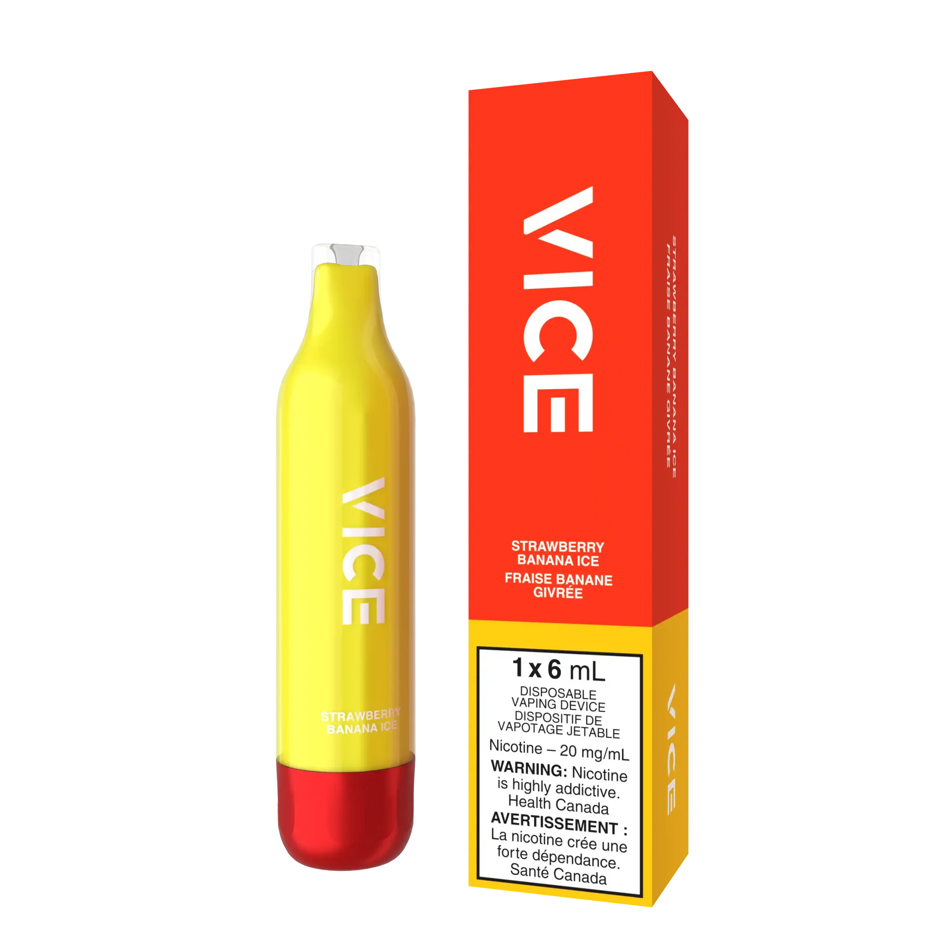 Strawberry Banana Ice Vice 2500 - Disposable Vape