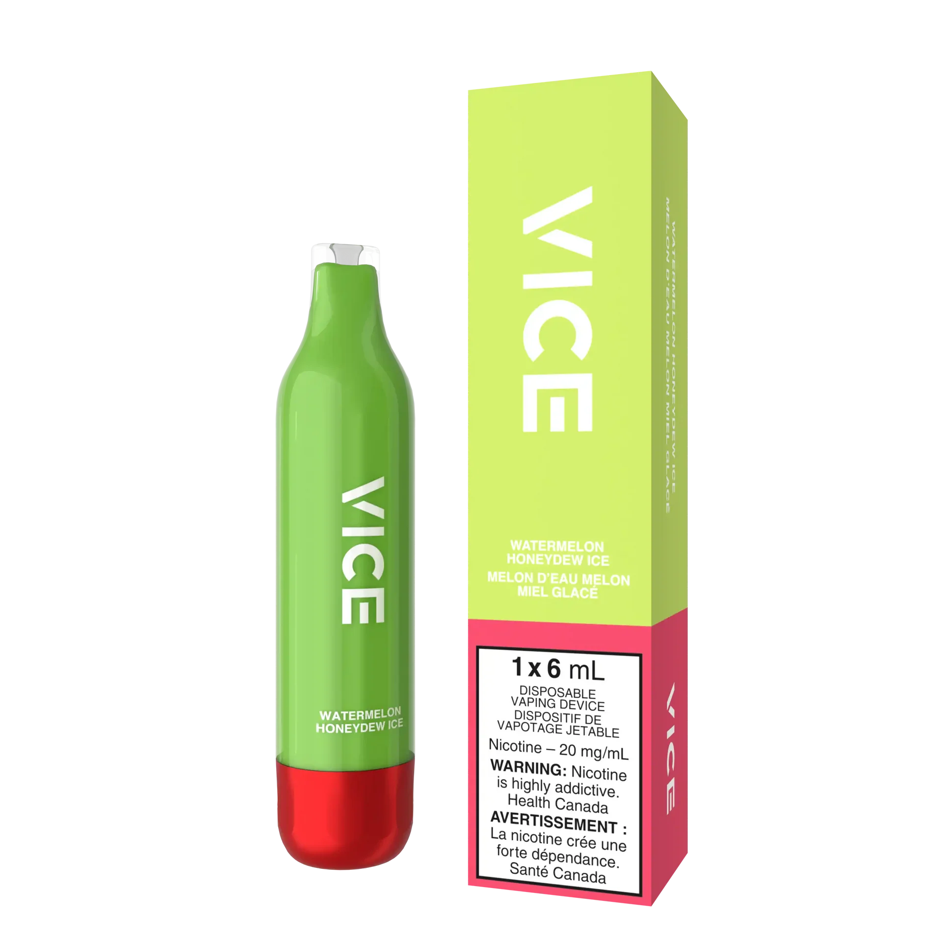 Watermelon Honeydew Ice  Vice 2500 - Disposable Vape by VICE