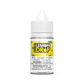 Lemon Drop Salt Banana e-liquid, 30mL clear bottle with white cap and yellow banana label.