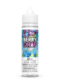 Berry Drop Grape 60mL e-liquid bottle with purple and blue berry label, white cap.