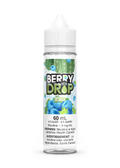 Berry Drop Ice Cactus 60mL e-liquid bottle with green cactus and blue raspberry label.