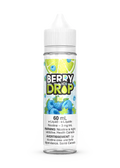 Berry Drop Ice Lime 60ml e-liquid bottle with vibrant lime and blue raspberry graphics.