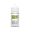 Berry Drop Ice Salt Banana 30mL e-liquid bottle with white cap and blue-yellow label.