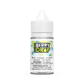 Berry Drop Ice Salt Lime 30mL e-liquid bottle with white cap and label featuring blueberries and lime.