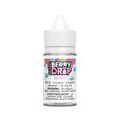 Berry Drop Ice Salt Raspberry 30mL e-liquid bottle with white cap and colorful berry label.