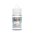 Clear 30mL Berry Drop Salt Nicotine E-Liquid bottle with a white cap, featuring a colorful peach label.