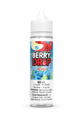 Berry Drop Red Apple 60mL e-liquid bottle with blue berries and red apple graphic.