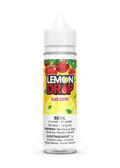 Lemon Drop Black Cherry 60mL e-liquid bottle with yellow label, red cherries, and lemon slice graphic.