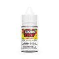Lemon Drop Salt Black Cherry 30mL e-liquid bottle with white cap and yellow label featuring red cherries.