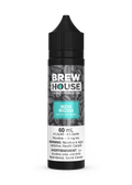 Brew House Mocha Nocciola 60mL e-liquid bottle with coffee bean design and teal label.