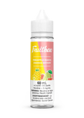 Fruitbae Pineapple Guava 60mL e-liquid bottle with pink and yellow label, fruit graphics.