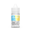 30mL clear glass bottle of Fruitbae Salt Banana e-liquid with a white child-resistant cap.
